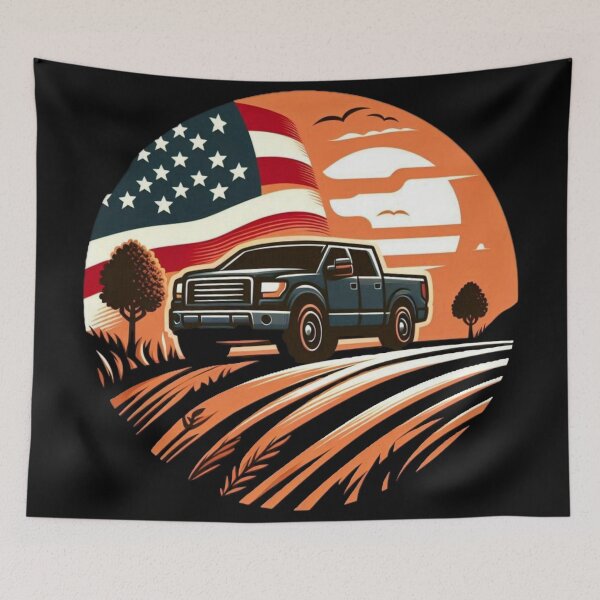 Item preview, American Dirt Road Trucking designed and sold by Dirt Rd Creations.