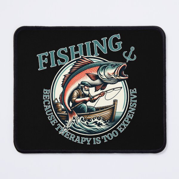 Item preview, Fishing: Because Therapy Is Too Expensive designed and sold by Valerie Duran - For The Love of a Horse.