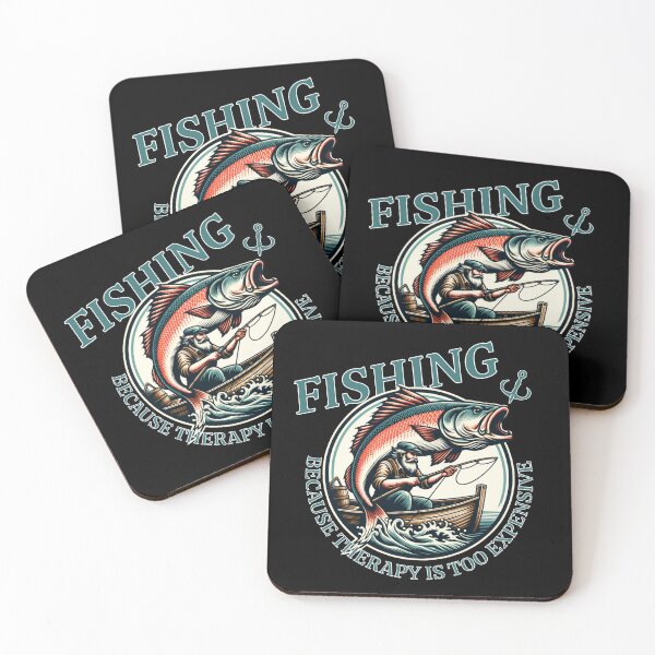 Item preview, Fishing: Because Therapy Is Too Expensive designed and sold by Valerie Duran - For The Love of a Horse.