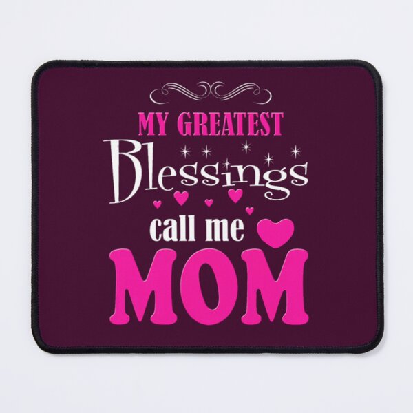 Item preview, My Greatest Blessings call me MOM - Pink Hearts designed and sold by binspired2shop.