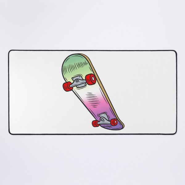 Item preview, Colorful Genderfae Pride Skateboard – Genderdoe Skater Art designed and sold by Travelslightly.