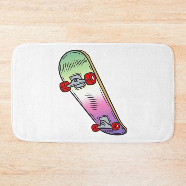 Item preview, Colorful Genderfae Pride Skateboard – Genderdoe Skater Art designed and sold by Travelslightly.