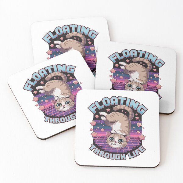 Item preview, Floating Ragdoll Cat - Retro Pixel Art designed and sold by NaturePixel.