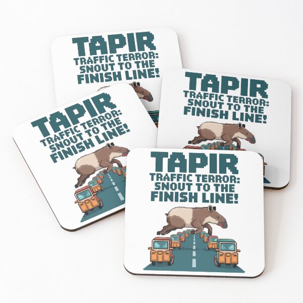 Item preview, Tapir Traffic Terror - Snout to the Finish Line! designed and sold by NaturePixel.