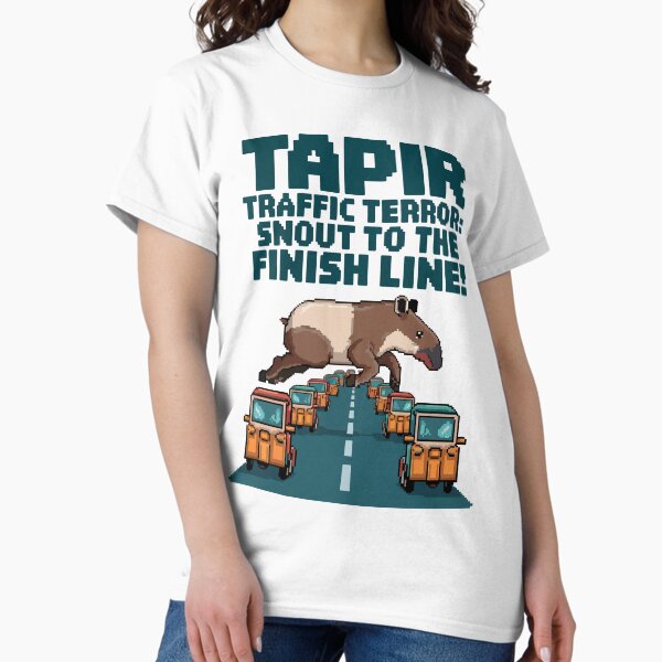 Item preview, Tapir Traffic Terror - Snout to the Finish Line! designed and sold by NaturePixel.