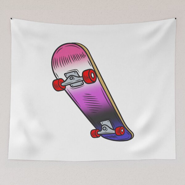 Item preview, Colorful Genderfluid Pride Skateboard – Genderfluid Skater Art designed and sold by Travelslightly.
