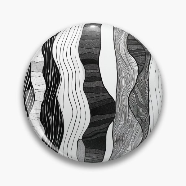 Item preview, Modern Hatching in Dynamic Waves designed and sold by MidArtForge.
