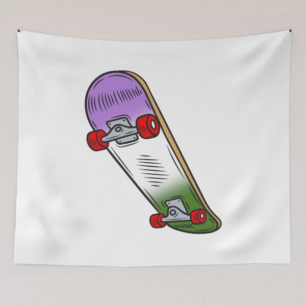 Item preview, Colorful Genderqueer Pride Skateboard – Genderqueer Skater Art designed and sold by Travelslightly.