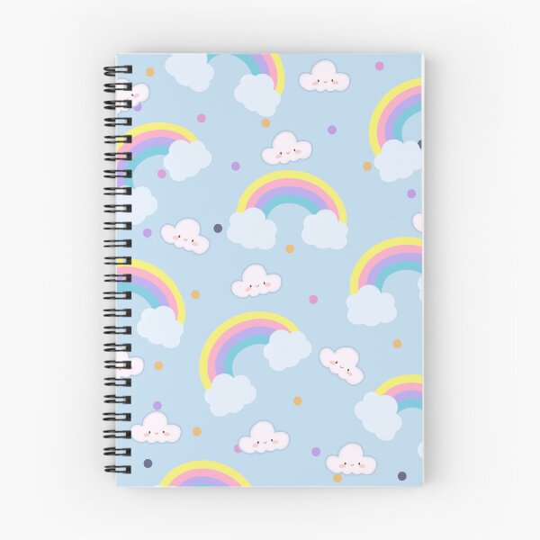 Item preview, Happy Clouds and Rainbows with Dots designed and sold by EclectageShop.