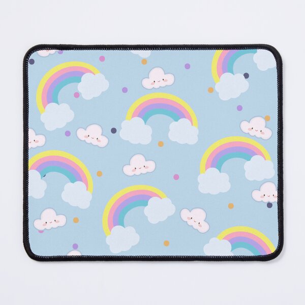 Item preview, Happy Clouds and Rainbows with Dots designed and sold by EclectageShop.