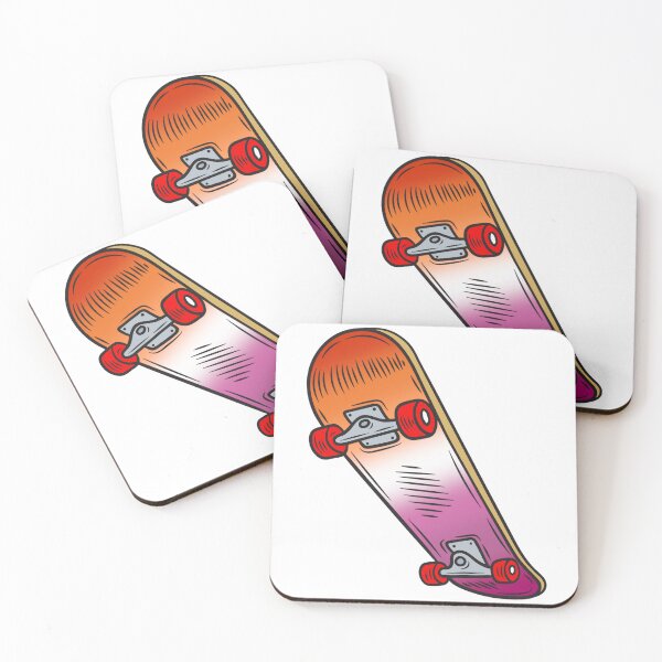Item preview, Colorful Lesbian Pride Skateboard – Lesbian Skater Art designed and sold by Travelslightly.
