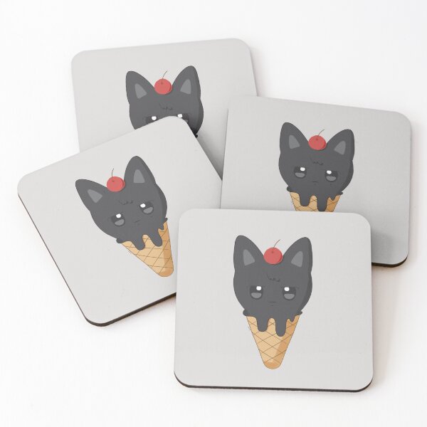 Item preview, WOOYOnyang Coconut Black Ice Cream designed and sold by tsunaraa.