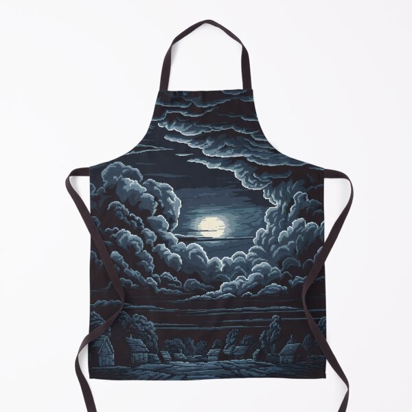 Item preview, Mystical Moonlit Night – Pixel Art Dark Fantasy Landscape designed and sold by NaturePixel.