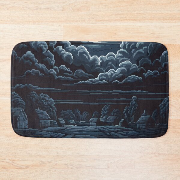 Item preview, Mystical Moonlit Night – Pixel Art Dark Fantasy Landscape designed and sold by NaturePixel.