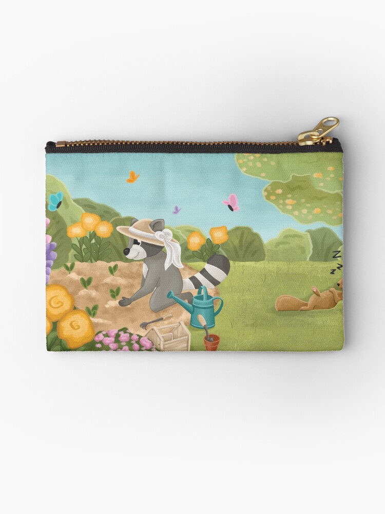 Thumbnail 1 of 4, Zipper Pouch, The Garden designed and sold by rinalynnedotcom.