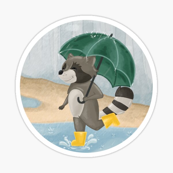 A Rainy Day Sticker