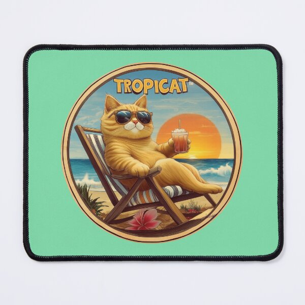 Item preview, TropiCat Sunset Logo Two designed and sold by TropiCatArt.