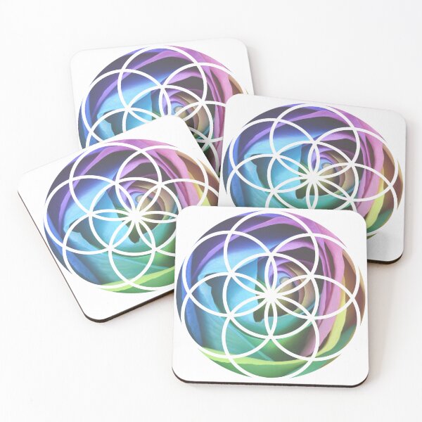 Item preview, Rainbow Rose Seed of Life designed and sold by RamAndRebirth.