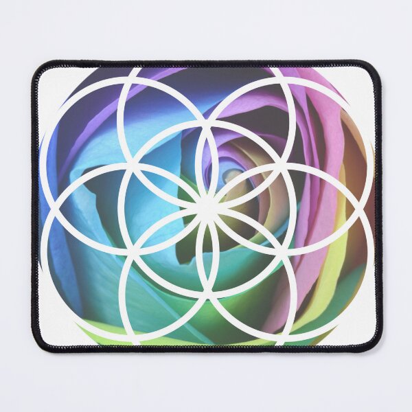 Item preview, Rainbow Rose Seed of Life designed and sold by RamAndRebirth.