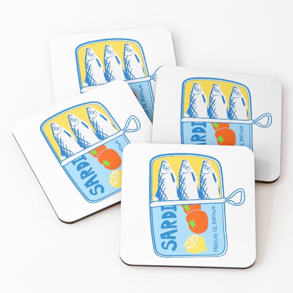 Artikelvorschau, Sardinenillustration entworfen und verkauft von Berry & Toast.