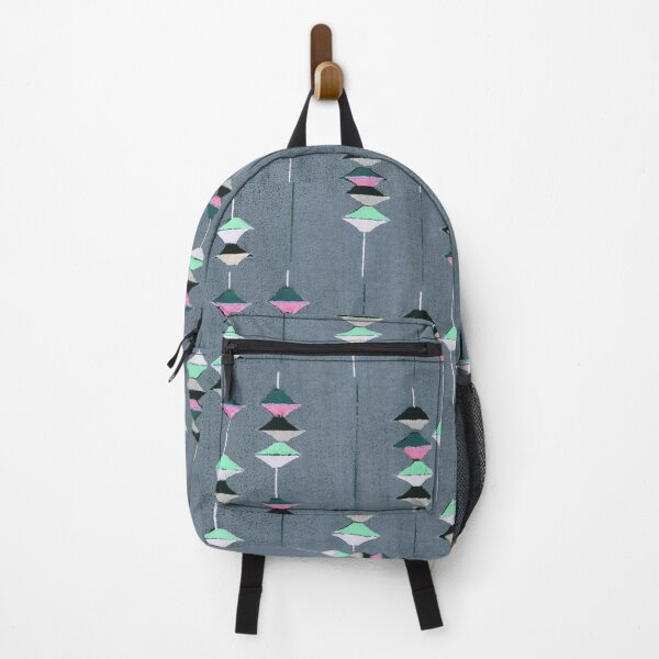 Item preview, Japanese Woodblock Inspired Geometric Pattern, Abstract Retro Style designed and sold by The KiwiNberries.