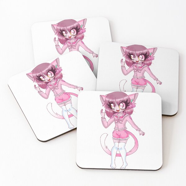 Item preview, Pastel Pink Kitty Girl designed and sold by ShadowiesArt.