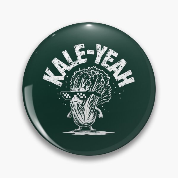 Item preview, KALE YEAH! FUNNY PUNS designed and sold by DemureArtsy.