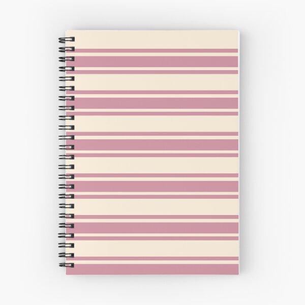 Item preview, Trendy Vintage Elegance Stripes - Antique White & Puce Heritage Color Palette summer 2025 designed and sold by The Cozy Stripe | Modern Textile Stories.