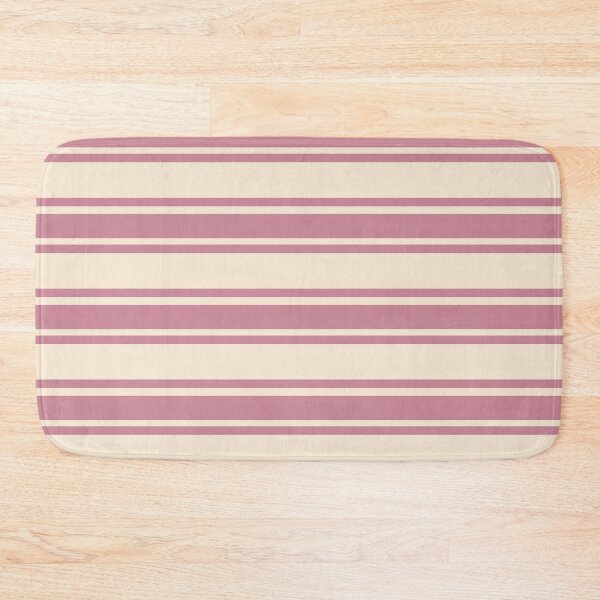 Aperçu de l'œuvre Rayures élégantes vintage tendance - Palette de couleurs blanc antique et puce Heritage été 2025 créée et vendue par The Cozy Stripe | Modern Textile Stories.