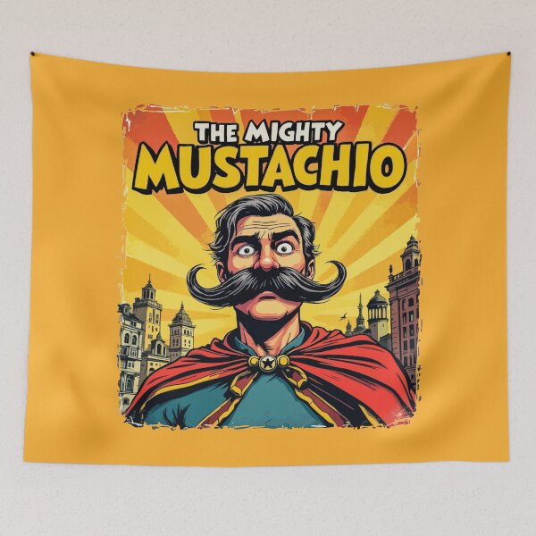 Item preview, The Mighty Mustachio – Fear the 'Stache! designed and sold by SteadyRolling.