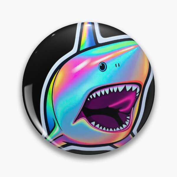Item preview, Holographic Great White Shark Decal designed and sold by AuraMotivate.