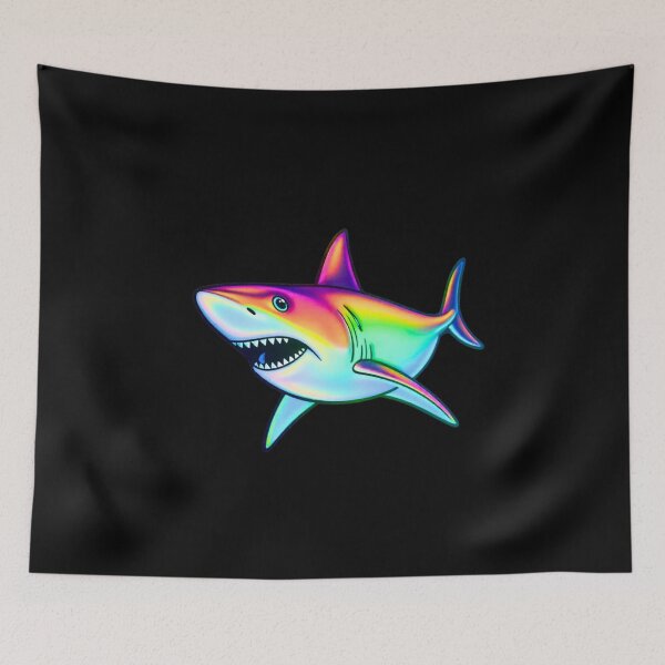 Item preview, Rainbow Great White Shark Sticker designed and sold by AuraMotivate.