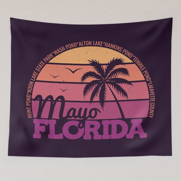 Item preview, Mayo Florida Retro Sunset Local Pride Logo designed and sold by CRHPOD20.