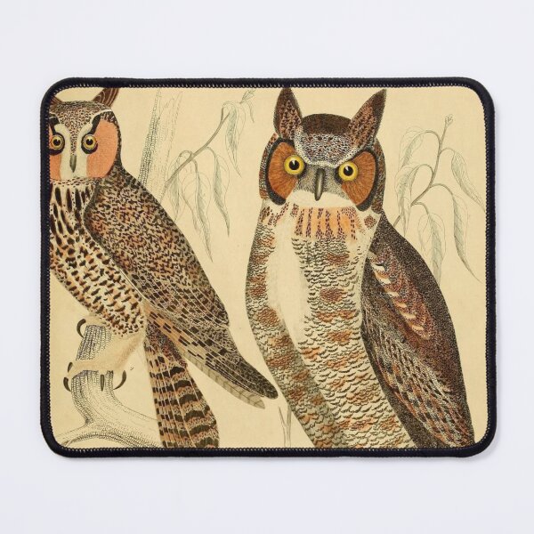 Item preview, Great Horned Owl Vintage Illustrations designed and sold by CoconutArt10.