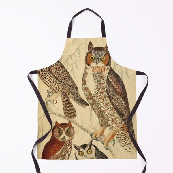 Item preview, Great Horned Owl Vintage Illustrations designed and sold by CoconutArt10.