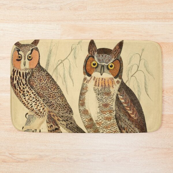 Item preview, Great Horned Owl Vintage Illustrations designed and sold by CoconutArt10.
