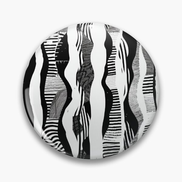Item preview, Modern Hatching in Dynamic Waves designed and sold by MidArtForge.