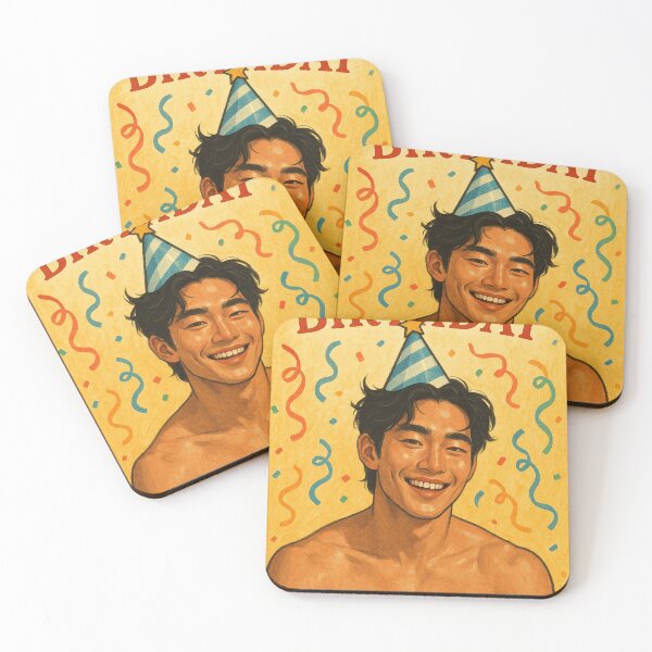 Item preview, Asian Male Birthday Celebration Shirtless Handsome designed and sold by Aryabek.