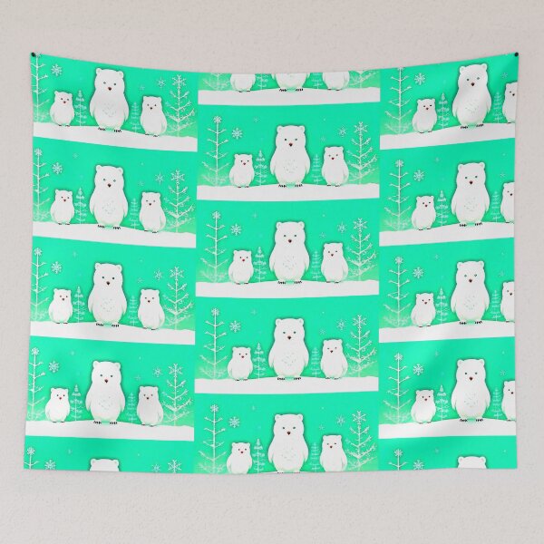 Item preview, Winter Animal Pattern - Funny Holiday  designed and sold by Earth Nature Creations.