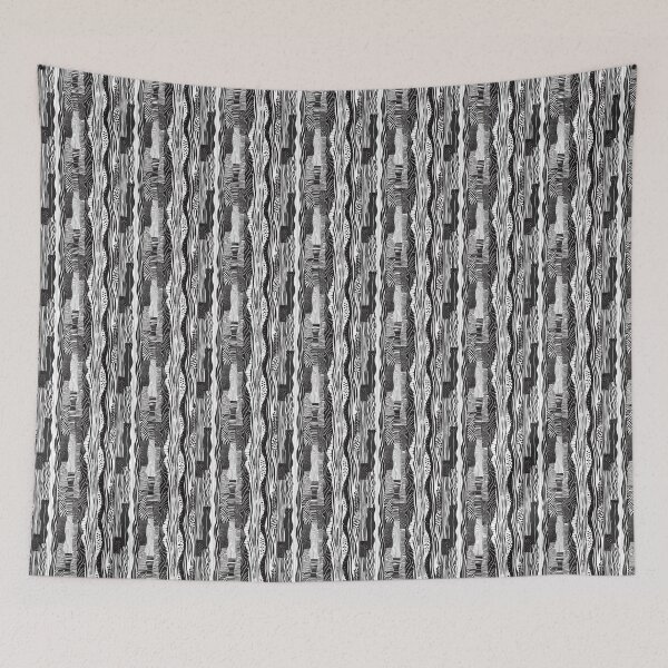 Item preview, Modern Hatching in Dynamic Waves designed and sold by MidArtForge.