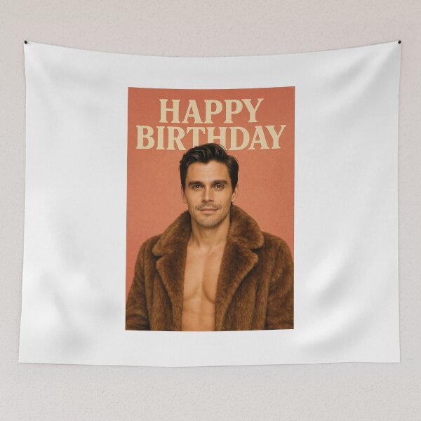 Item preview, Antoni Porowski Birthday Portrait in Faux Fur designed and sold by Aryabek.