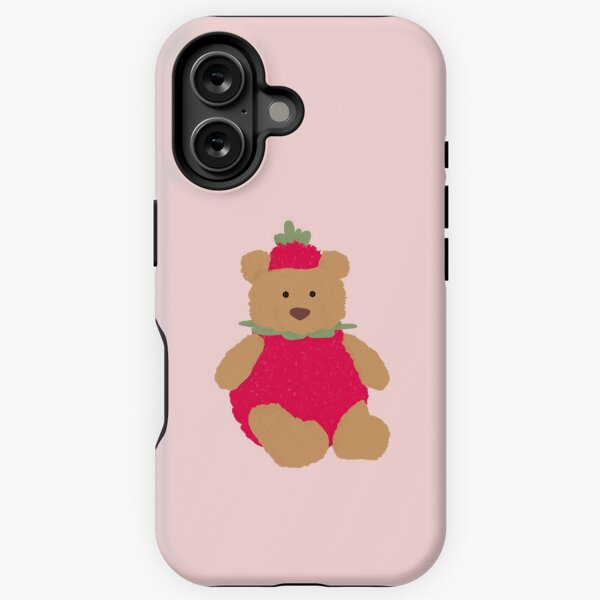 Aperçu de l'œuvre Mignon ours en peluche aux fraises Jellycat créée et vendue par adriekins.
