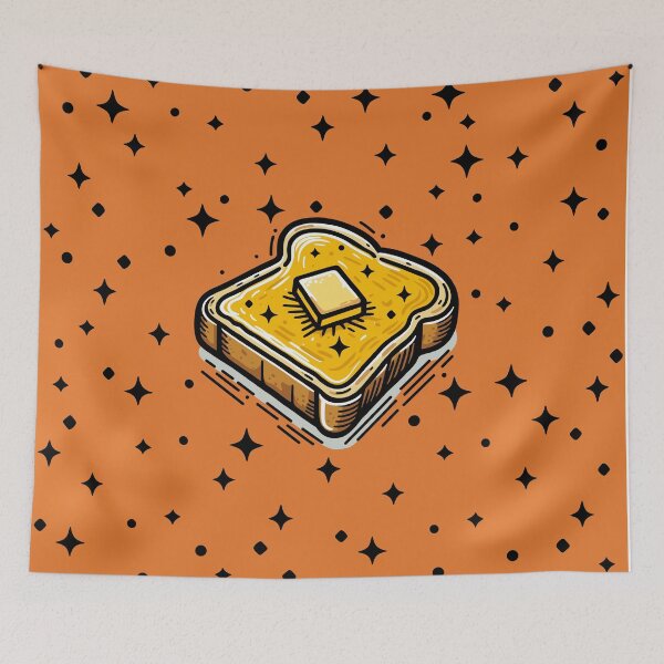 Item preview,  Buttered Toast with Background designed and sold by Dubber-Designs.