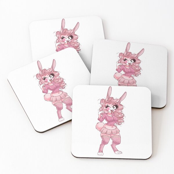 Artikelvorschau, Rosa Anthro-Hase entworfen und verkauft von ShadowiesArt.