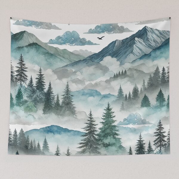 Item preview, Serene Mountainscape designed and sold by MySignatureItems.