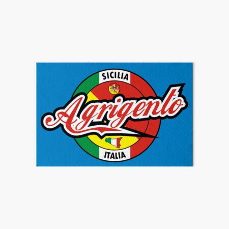 Item preview, Agrigento Sicilia Italia lettering flag designed and sold by studioss76.