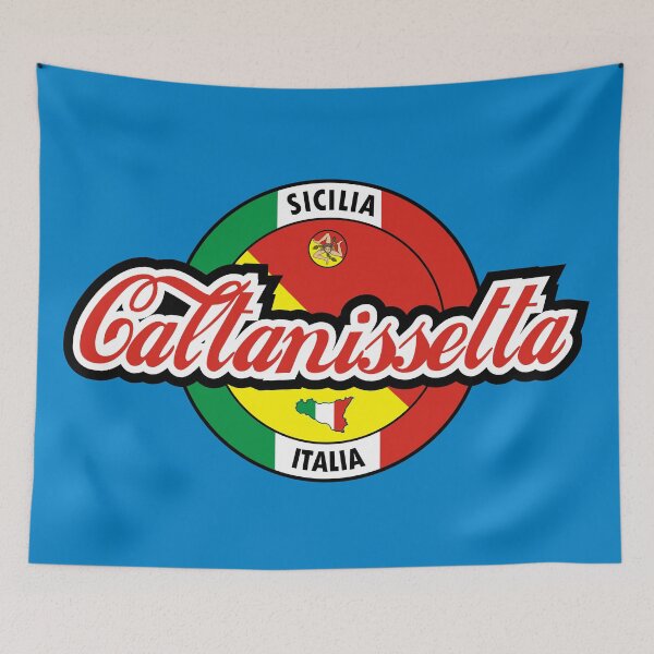 Item preview, Caltanissetta Sicilia Italia lettering flag designed and sold by studioss76.