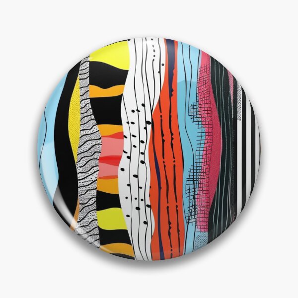 Item preview, Modern Hatching in Dynamic Waves designed and sold by MidArtForge.
