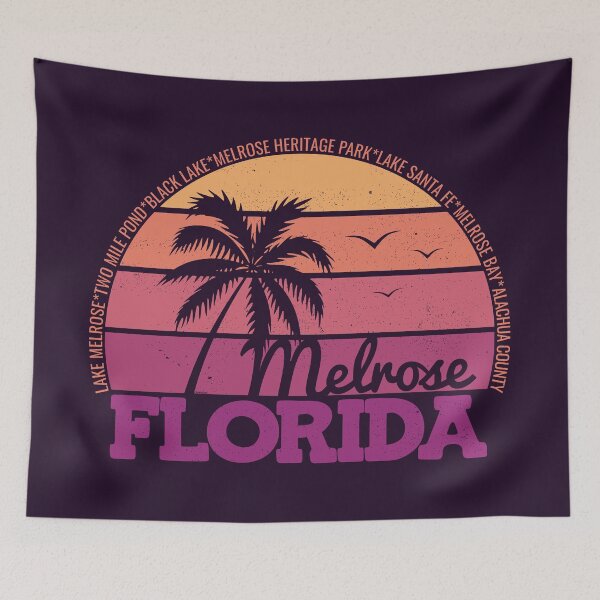 Item preview, Melrose Florida Retro Sunset Local Pride Logo designed and sold by CRHPOD20.