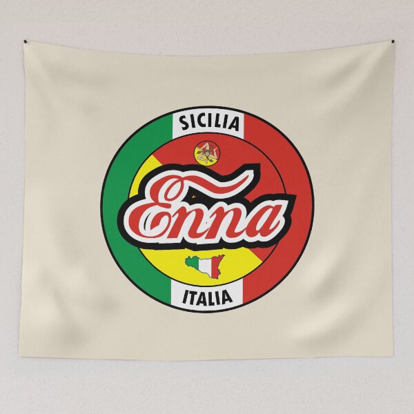 Item preview, Enna Sicilia Italia lettering flag designed and sold by studioss76.